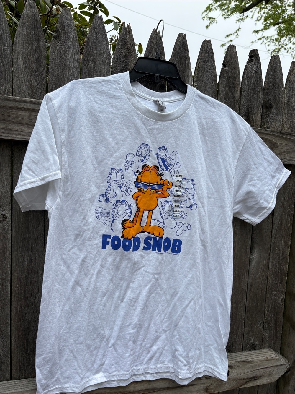 Gildan large heavy cotton Garfield tee. NWOT!